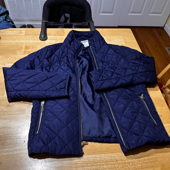 Old Navy women’s Deep Blue Quilted Puffer Jacket - Picture 1 of 5